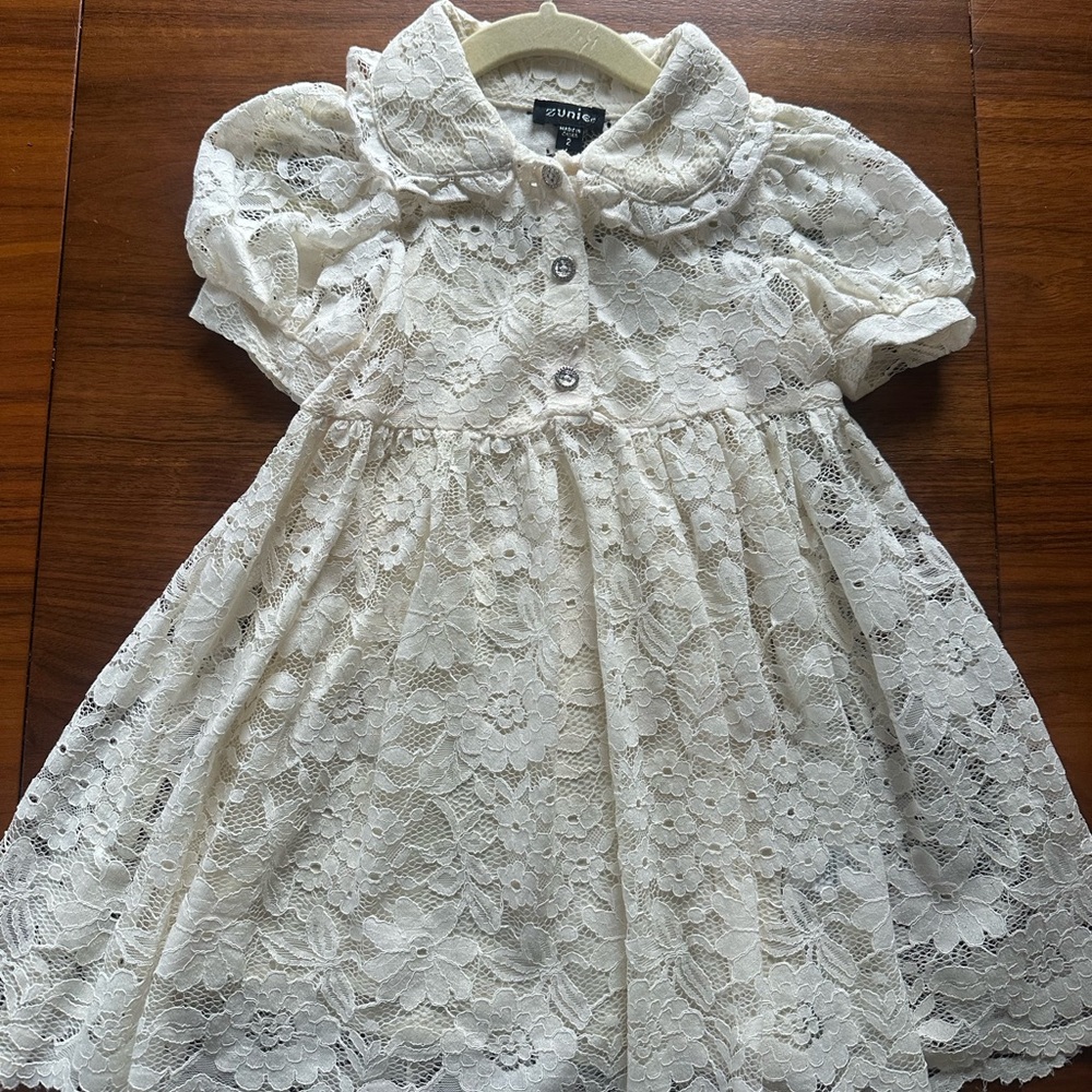 Zunie Ivory Lace Dress